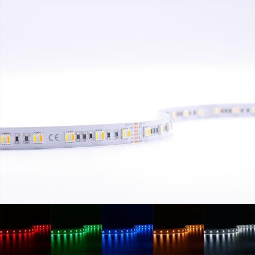 Longlife Led-Strip RGB+CCT Dual Weiß 24V LED Streifen 5M 18W/m 60LED/m 12mm IP65 RGB+2700-6000K