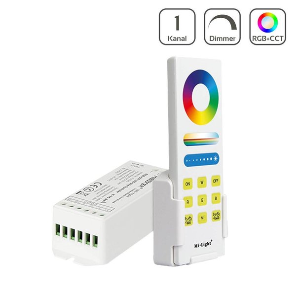 MiBoxer Set Controller & Fernbedienung RGB+CCT Dimmen Schalten Farbsteuerung FUT045A