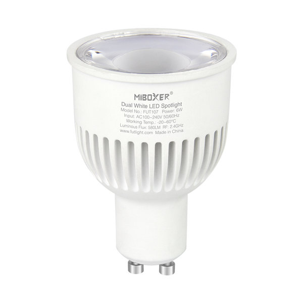 Miboxer LED-Strahler Dual-Weiß, 6W GU10 FUT107 CCT 2700K-6500K