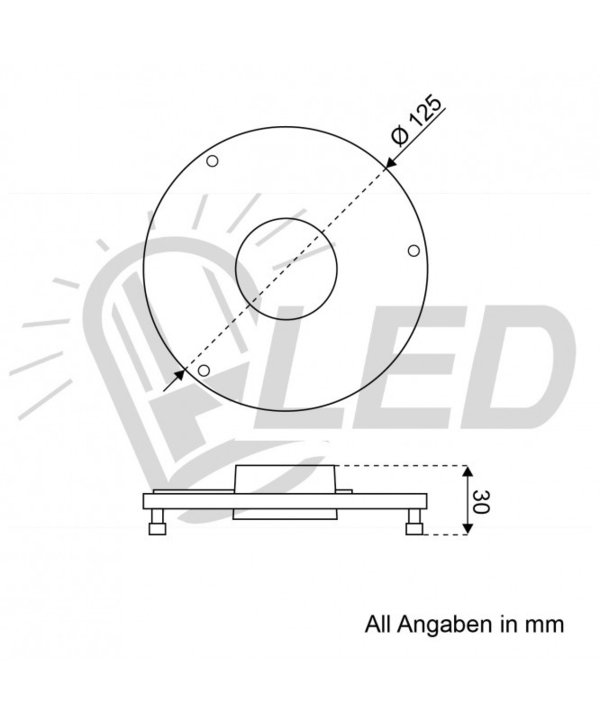 Einbaumodul für LED-Decken-/Wandleuchte, 24x 2835SMD, AC 100-240V, DC 100-269V, 12 Watt, 1100Lm
