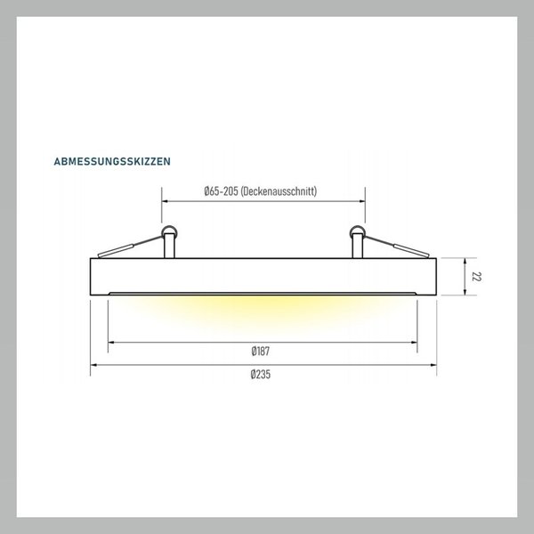 Leuchtek LED-EIN- UND ANBAULEUCHTE Serie CU235 Leistung 3-stufig 10W/13W/16W 3000K-5700K