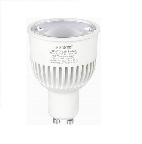 Miboxer GU10 RGB + CCT LED 230V 6W Spot light FUT106
